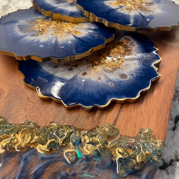 Custom Coasters & Cheese Board - Picture 4 of 7